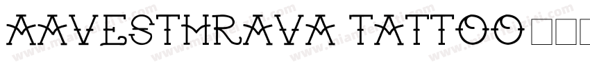 Aavesthrava Tattoo字体转换